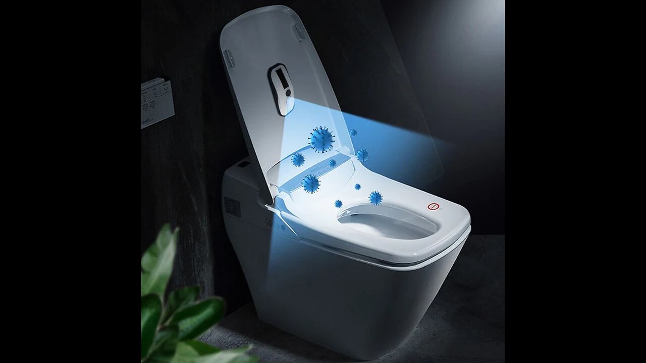Portable Toilet UV Sterilizer, Powered by Solar Energy, with 360° Sterilization, Auto Power-off