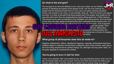 Fertility clinic bomber Guy Edward Bartkus FULL Manifesto