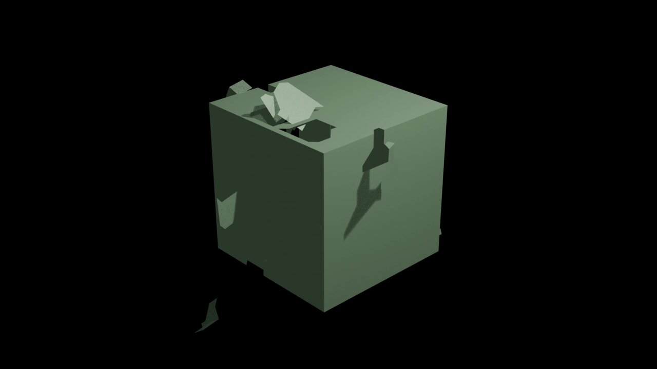Generate Blender Cube Explosion Animation Using Python