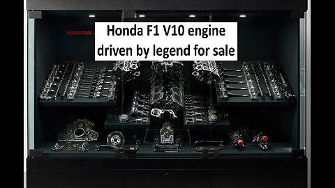 Honda v10 raced by F1 legend for sale