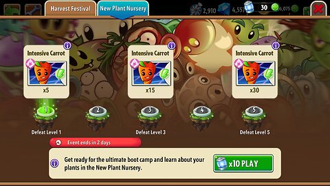 Plants vs Zombies 2 - Plant Nursery - Intensive Carrot - September 2025