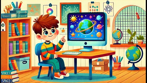 The Wise Computer and the Curious Kid story for kids in english