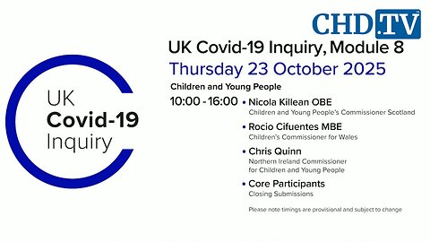 UK COVID-19 Inquiry Meeting | Oct. 23