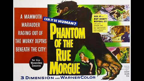 PHANTOM OF THE RUE MORGUE 1954 A Superhuman Killer is Loose in Paris FULL MOVIE in HD