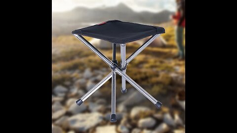Foldable Lightweight Camping Stool, with Durable Stainless Steel, for Camping, Travel, Fishing, BBQ