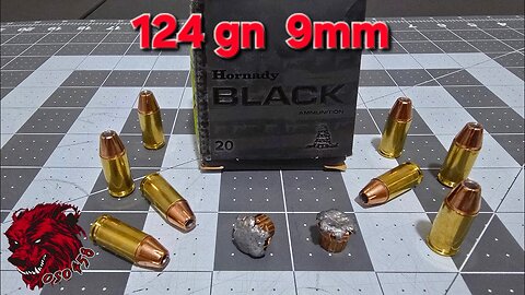 HORNADY BLACK 124GN 9MM AMMO REVIEW (revised)