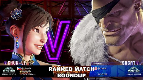 Kuya Kalbo SF6 Ranked Roundup. Chun Li Master Rank [Hori Fight Stick]