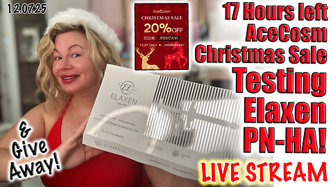 Live Testing Elaxen PN-HA Meso $ 17 Hours left AceCosm sale! Code Jessica10 saves