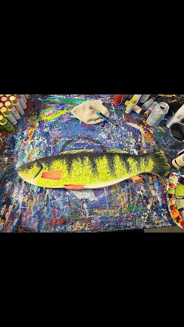 I Painted A Wooden Fish!!