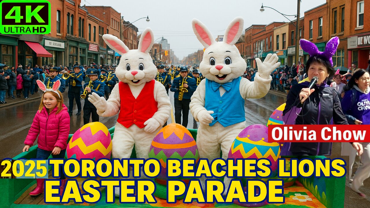 【4K】Toronto Beaches Easter Parade 🐰 Easter Sunday Beaches Lions Parade Canada 🇨🇦
