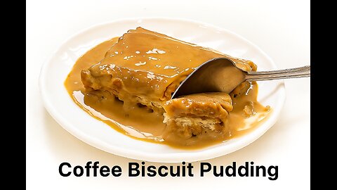 Coffee Biscuit Pudding| 3 ingredient 5 Minutes Dessert ☕🍪🍮
