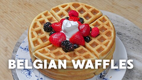 Belgian Waffles From Scratch