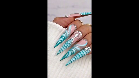 Luxury Long Nails 💅 | Beautiful Stylish Nail Art Design