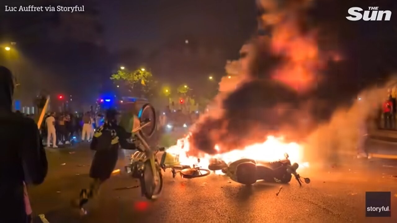 PSG fans clash with riot cops with 500 arrested and 2 dead after final win