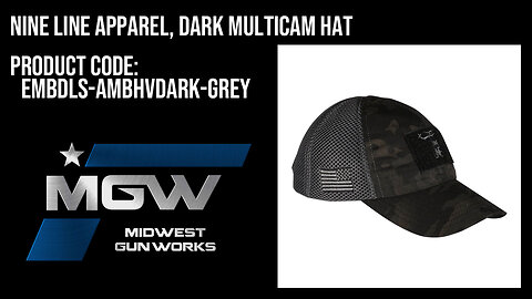 Nine Line Apparel, Dark Multicam Hat - EMBDLS-AMBHVDARK-GREY