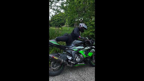 Baddie🔥on ninja bike