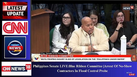 Philippines Senate LIVE:Blue Ribbon Committee |Arrest Of No-Show Contractors In Flood Control Probe