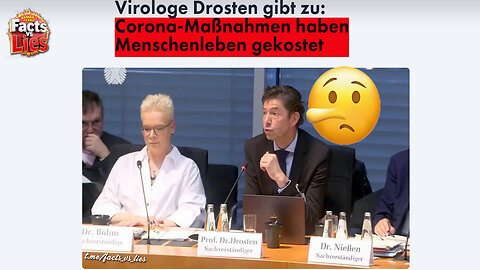 ViroLÜGE Drosten 'antwortet'... und gibt zu: Corona-Maßnahmen haben Menschenleben gekostet