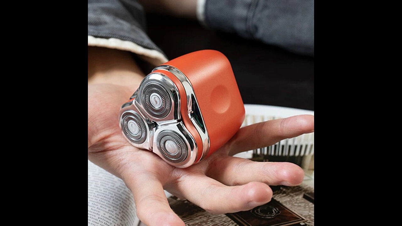 Mini Rechargeable Portable Cordless Electric Rotary Face Shaver, for Travelling, Office & Gym