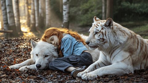 The Girl collapsed in the forest—saved only by the wolf and Tiger.