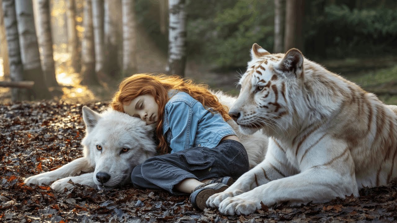The Girl collapsed in the forest—saved only by the wolf and Tiger.