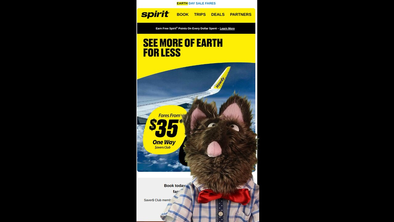 Should an airline advertise earth day?