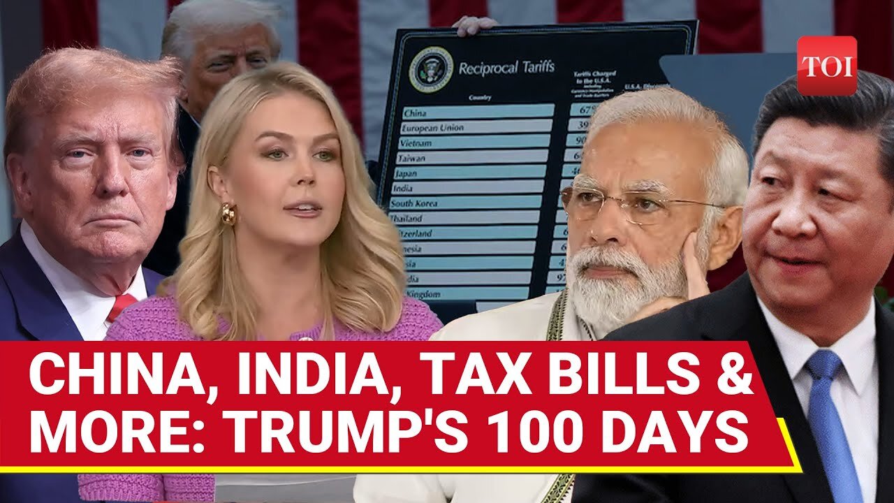 FULL: US Treasury Secy, Karoline Leavitt Drop New Tariffs Bombshell As Trump Marks 100 Days