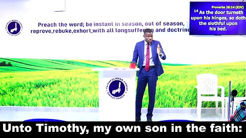 Unto Timothy, my own son in the faith: