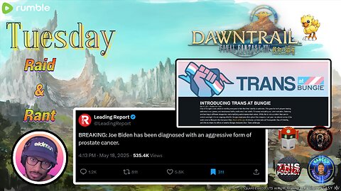『NIN lvl 54』Tues R&R | Final Fantasy XIV | Biden cancer diagnosis, Trans at Bungie