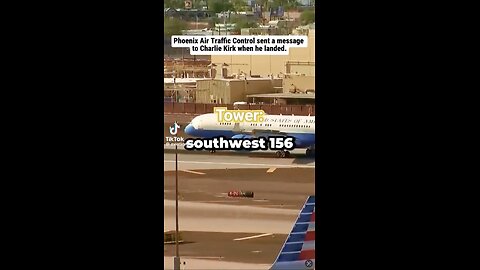 AIR TRAFFIC CONTROLLER SENT A MESSAGE TO CHARLIE AS AIR FORCE 2 LANDED IN PHOENIX
