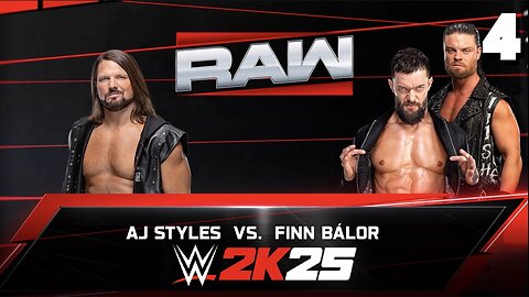 WWE 2K25 Raw August 25th 2025 - Match 4: Styles Clash!