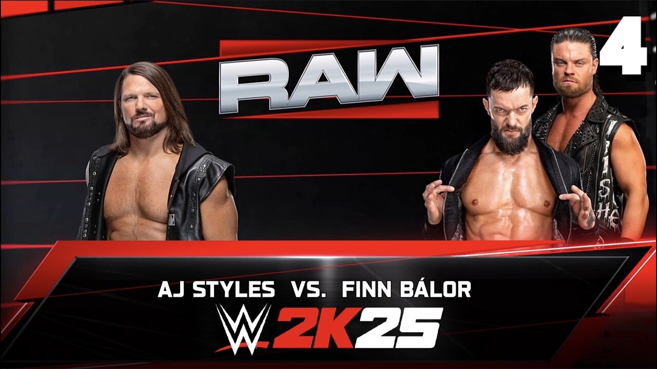 WWE 2K25 Raw August 25th 2025 - Match 4: Styles Clash!
