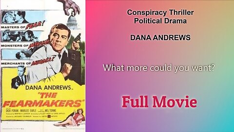 The Fearmakers 1958 - Film Noir - Dana Andrews, Mel Tormé - FULL MOVIE In HD