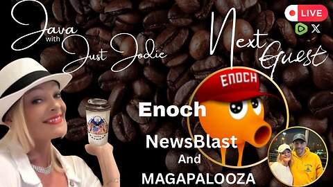 Java with Just Jodie featuring The Newsblast’s editor and chief and MAGAPALOOZA organizer ENOCH!