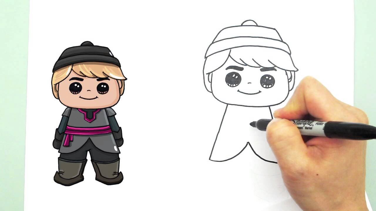 How to Draw Kristoff Cute step by step from Frozen
