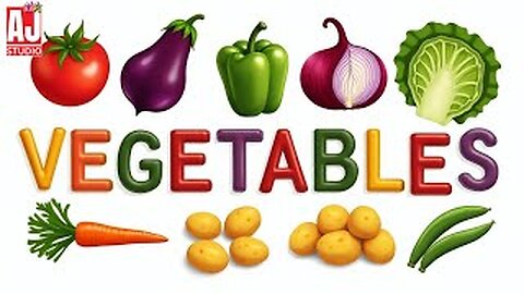 Vegetables name for kids😊