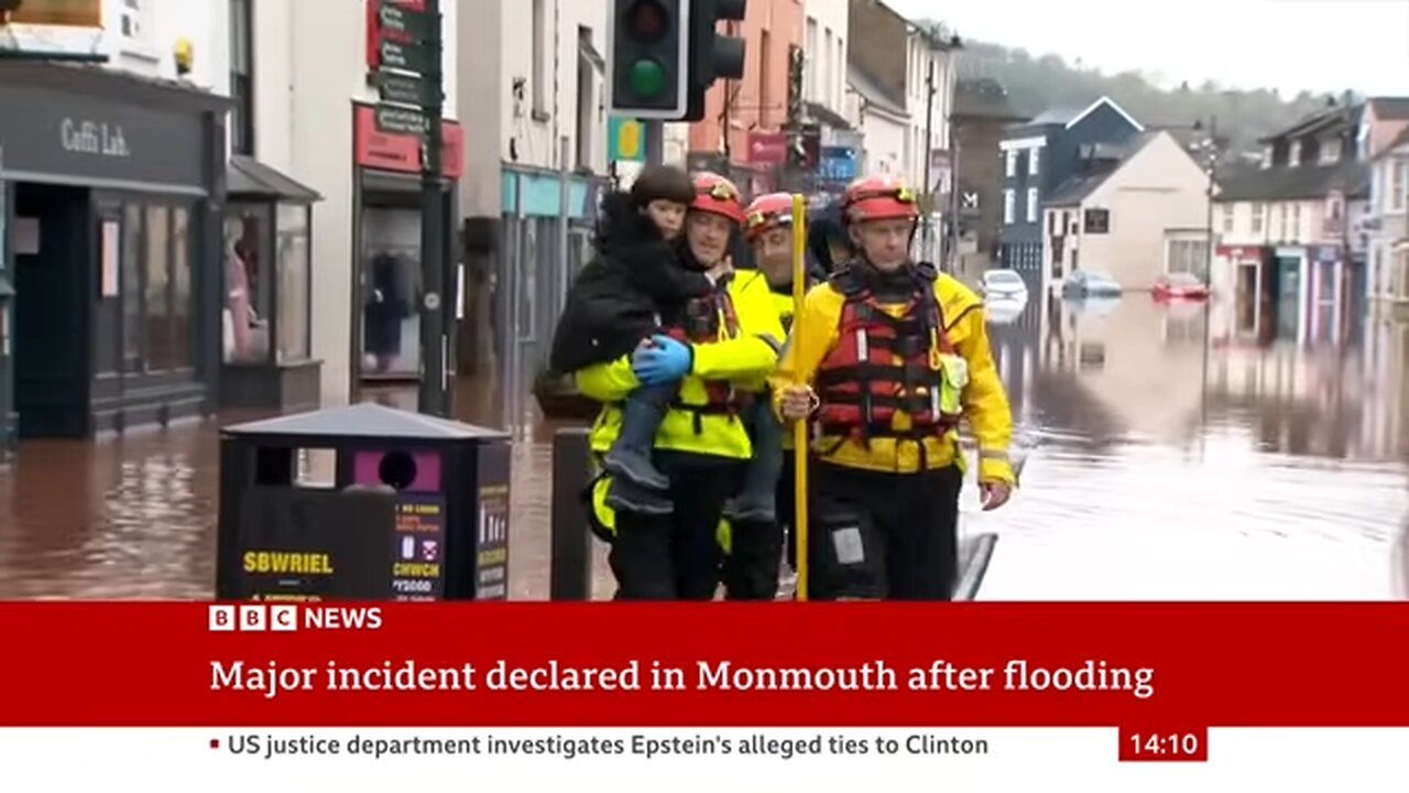 Major incident declared as Storm Claudia causes flooding and disruption