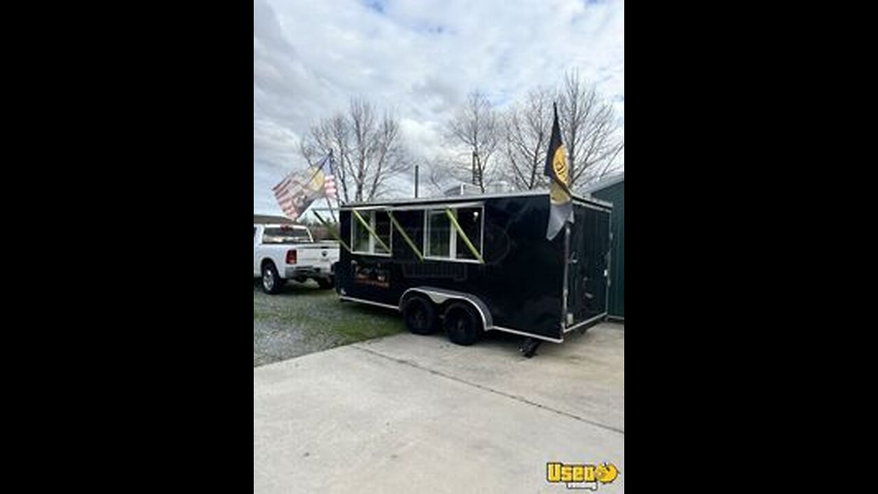 2021 Empire Cargo Mobile Kitchen Food Concession Trailer w/ Fire Suppression & POS System