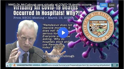 "Dr. Peter McCullough: Nearly All COVID-19 Deaths Occurred in Hospitals"