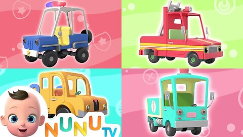 Play With Vehicles + More Kids songs | NuNu Tv Nursery Rhymes
