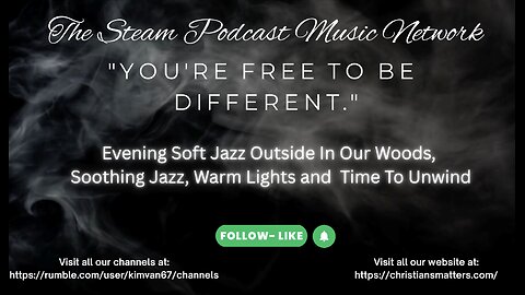 Evening Soft Jazz Outside In Our Woods, Soothing Jazz, Warm Lights and Nostalgic Ambience to Unwind.