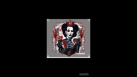 Marilyn Manson as the queen of hearts