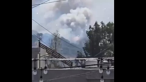 South Lebanon. Munition storage exploding. June 2025