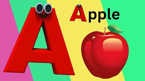 Phonics Song with TWO Words - A For Apple - ABC Alphabet Songs with Sounds for Children