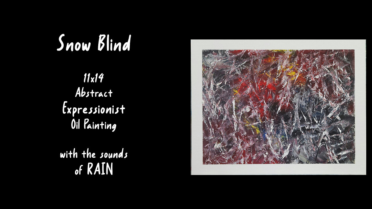 Textured Chaos: Watch ‘Snow Blind’ Take Shape on Canvas
