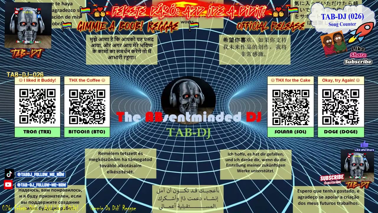 🏳️🌈TAB-DJ-026: Fekete Dákó - Add Ide A Didit! AI Reggae Official🏳️🌈 #magyarmém #mém #vicces #fyp
