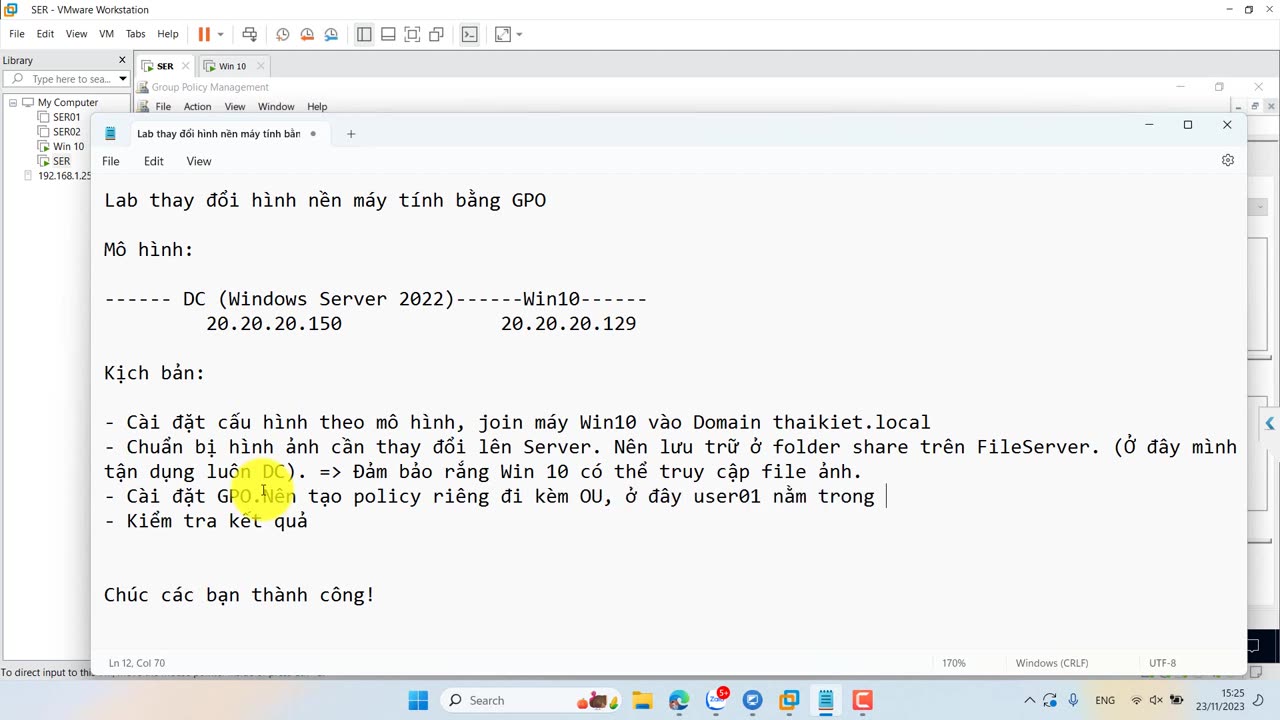 Video 5.7 Thay đổi hình nền User bằng GPO