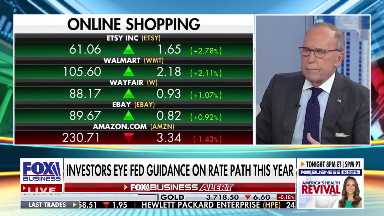 Larry Kudlow Calls For 'Completely Different Fed'
