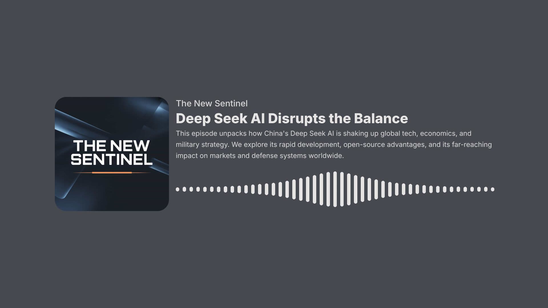 How Deep Seek AI Is Redefining Strategic Balance