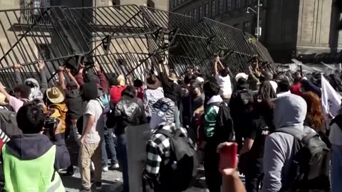 Mexico’s Jew president Sheinbaum condemns violence after clashes at protest march...